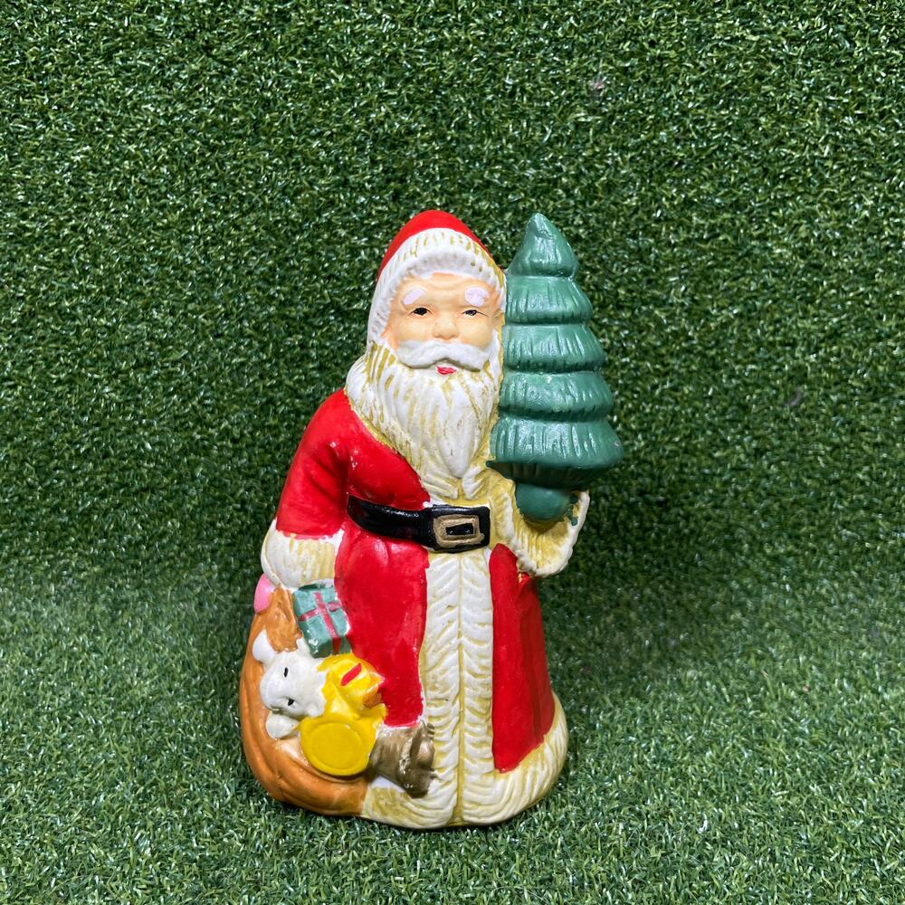 Vintage 90s LOOMCO Ceramic Santa Claus Figurine 5"